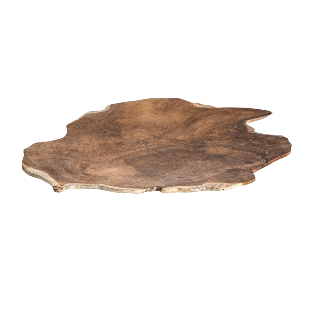Centro de mesa de madera fosilizada