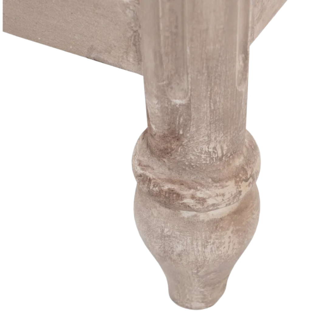Mesita de noche de madera mindi