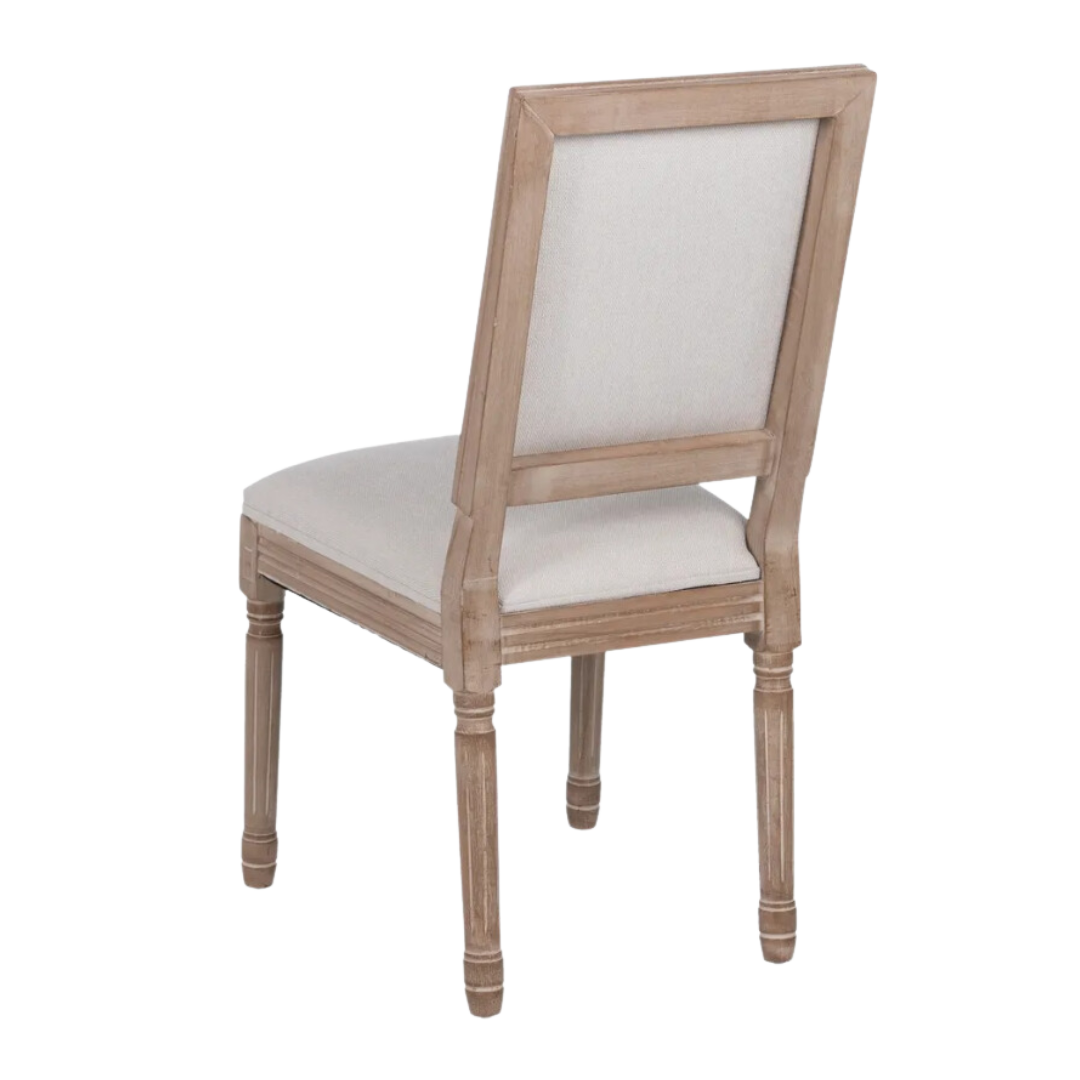 Silla de madera tapizada