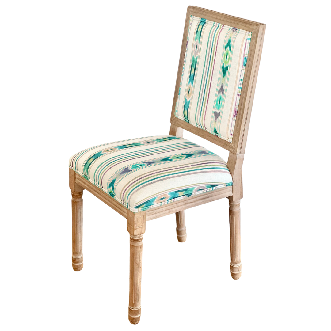 Silla de madera tapizada